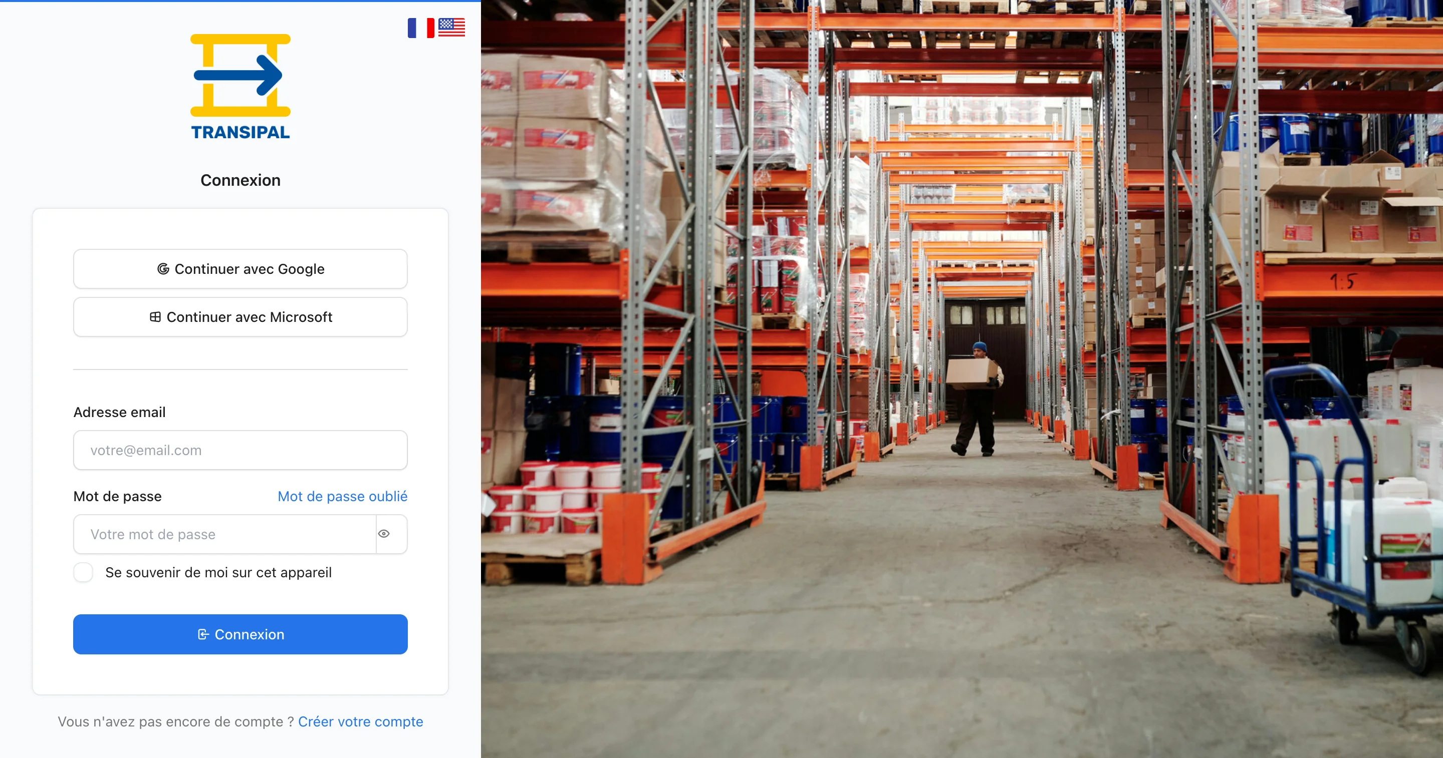 La page de connexion